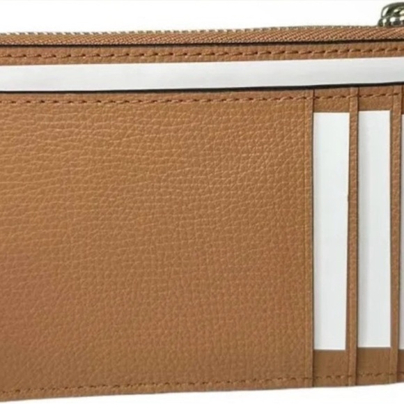 Kate Spade Fawn Tan Keychain Wallet Medium Zip Cardholder, Coin Holder Purse - Picture 6 of 6
